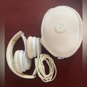 Beats by Dre Cream Over-Ear Headphones
